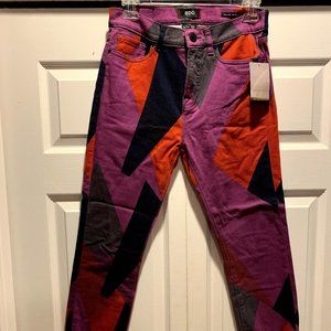 NWT Urban Outfitters Geometric Skinny Jeans